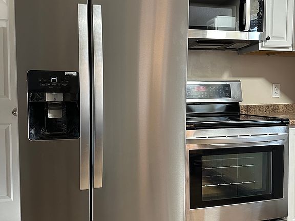 new refrigerator and microwave