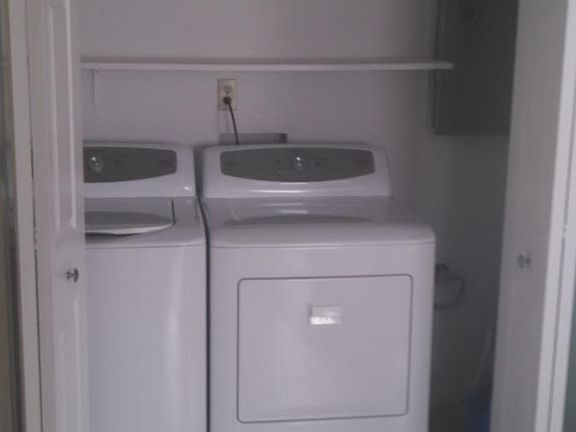 New washer and dryer