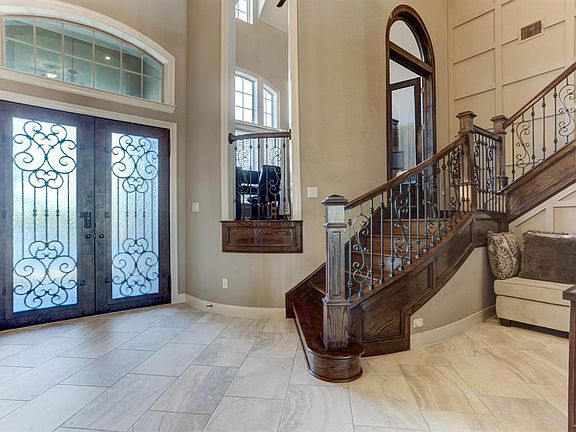 Double Iron Doors let in light but allow privacy.