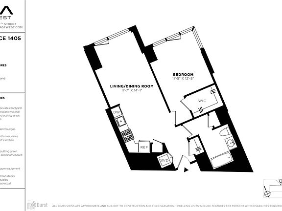 2nd image of 625 W 57th St APT 1405