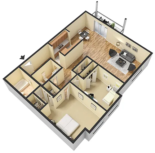 Floor plan Glenn Deluxe