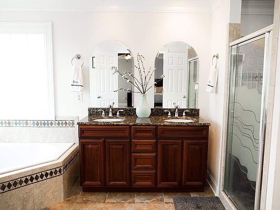 Master bathroom, tile shower