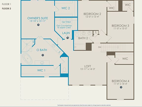 Wingate Floor Plan, Quick Move-In Home, Floor 2