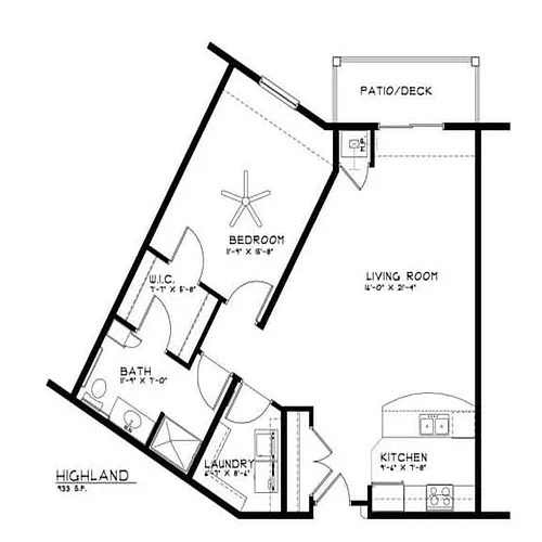 Floor plan Highland