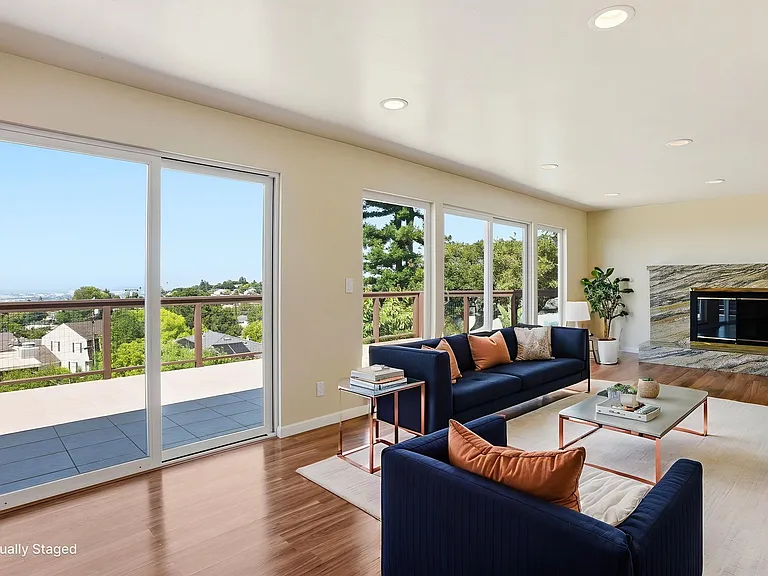Family room. Image digitally altered.