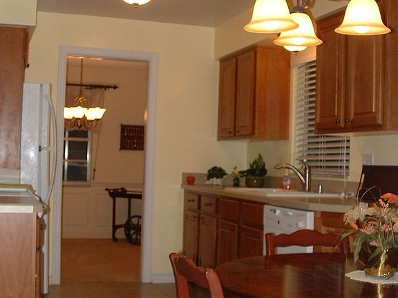 Casual breakfast area.  Taken from door of inside, under a/c utility room.