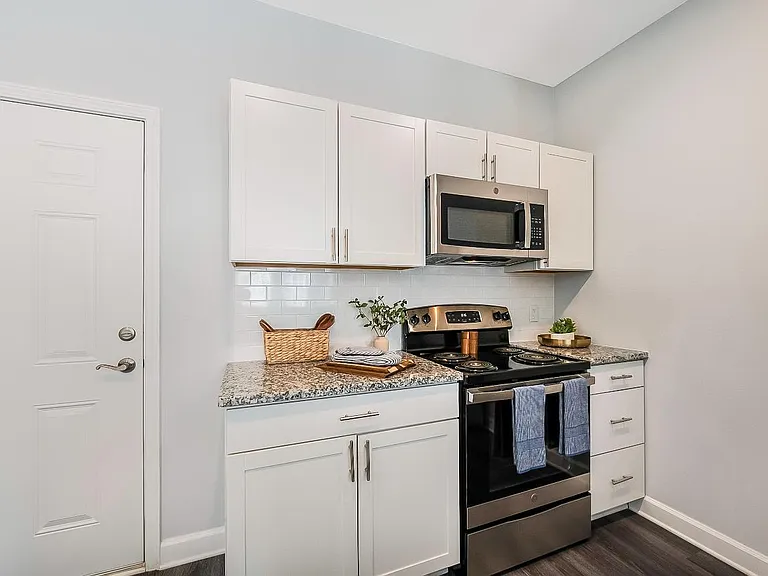 Spacious Kitchen in the BRAND NEW one bedroom apartment at Legacy at Baldwin Ridge in Burlington, NC