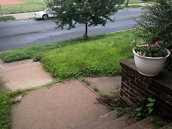 Front steps and yard area - St Clair Avenue