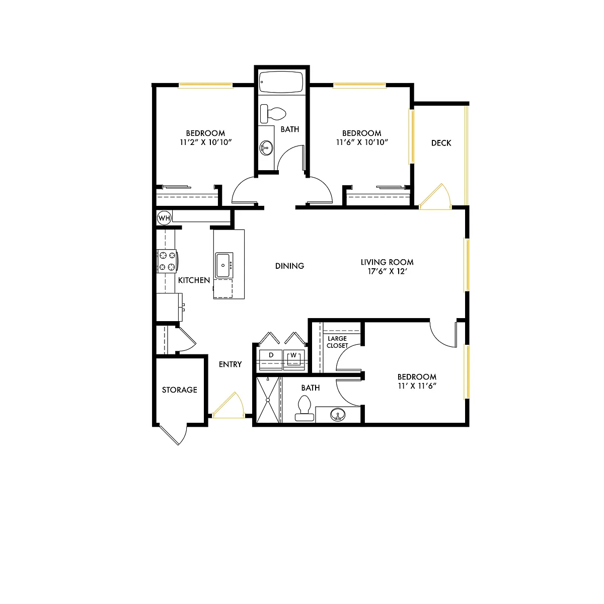 Floor plan South C1 3x2 - Brand New