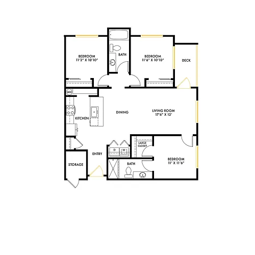 Floor plan South C1 3x2 - Brand New