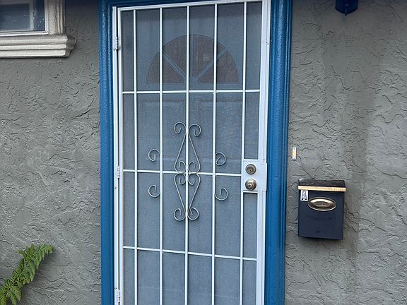 Newly painted front door