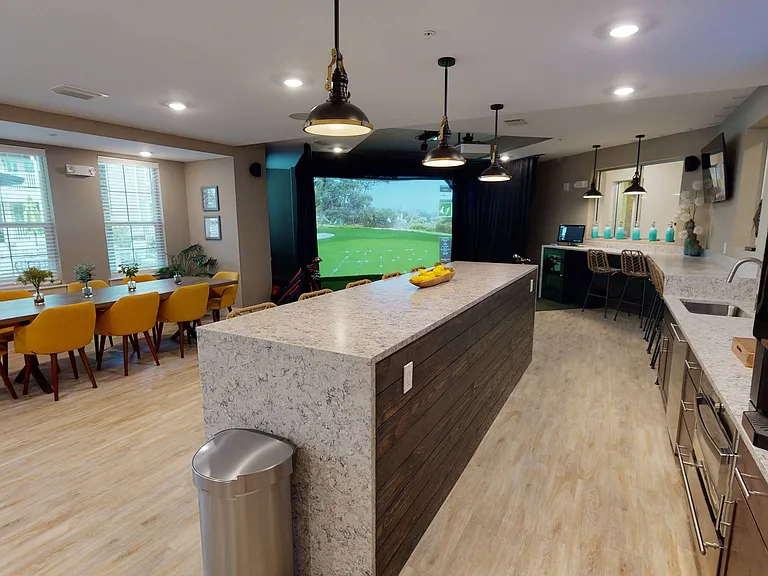 Triton Cay Fort Myers Clubhouse with Golf Simulator