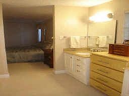 Large master suite with dual granite top sinks
