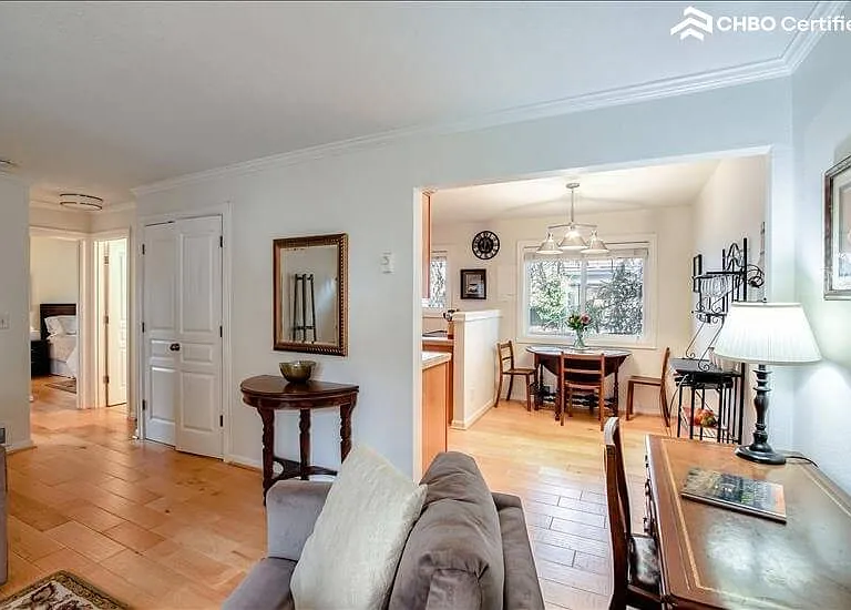 Light wood floors throughout the whole unit
