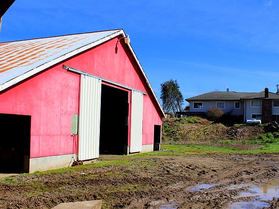 large hay barn
