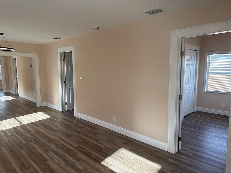 Living room facing 1st Bedroom