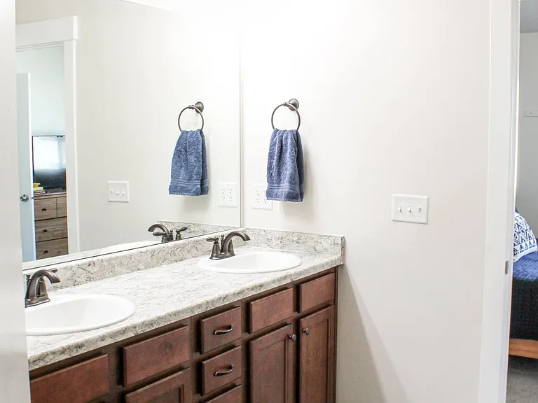 Owner's bathroom vanity.