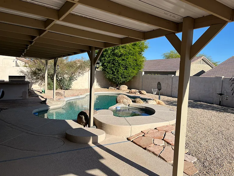 Backyard Pool w/ +50 Foot Pergola