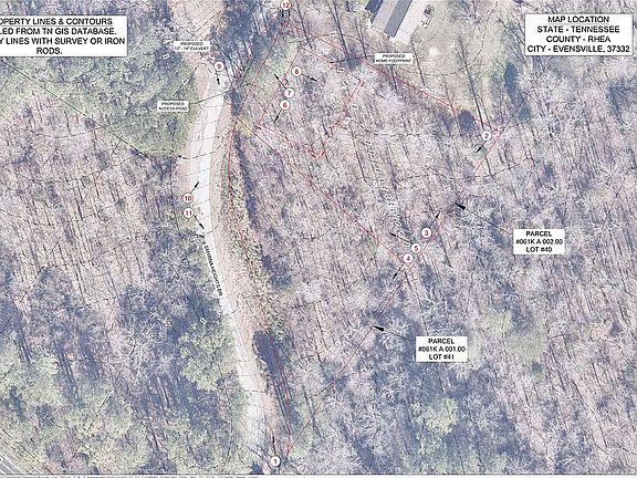 Lot overview with elevations