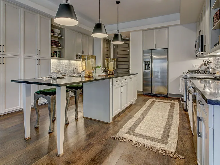 Designer Kitchen with Dine-In Gourmet Kitchen Islands and 48" Custom Cabinetry in Kitchens
