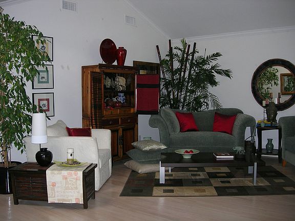 Living Room with skylight