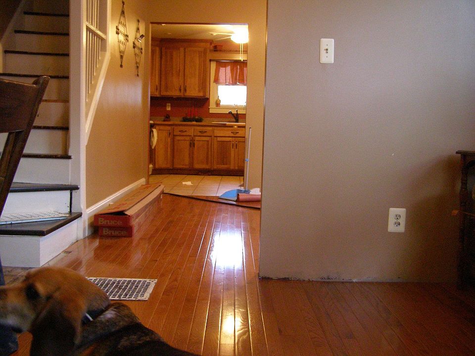 new hardwood in living and dining rooms