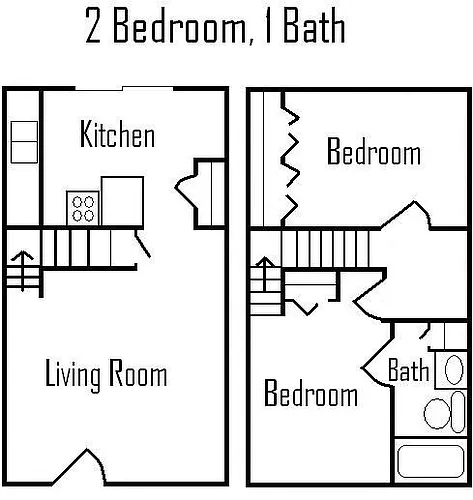 Floor plan 2 Bedroom