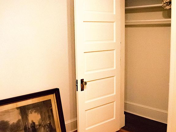 Bedroom 1 closet; bedroom closets are each more than 10 feet high; 72" / 6 feet of horizontal space (extends beyond doorway)