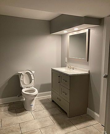 Basement bathroom 