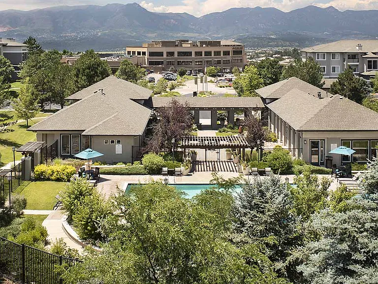 Exterior building photo of Sagebrook in Colorado Springs, Colorado.