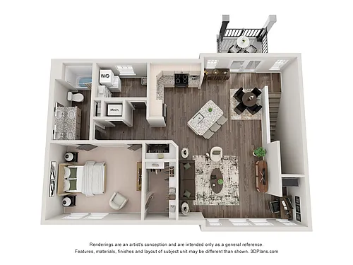 Floor plan The Arcadia - Carriage Home with attached Garage