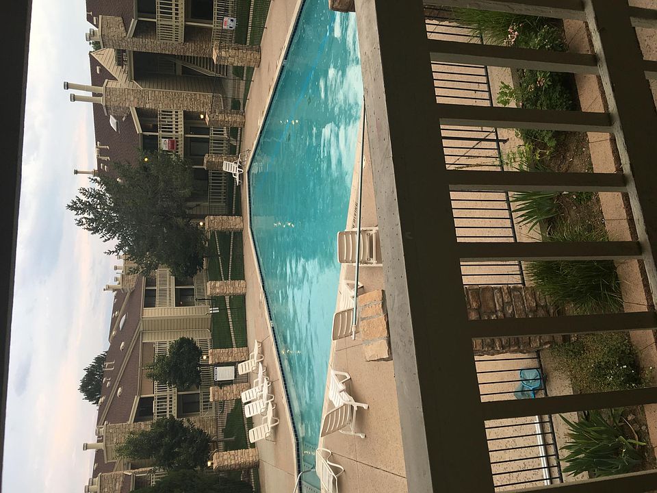 Deck overlooking the pool