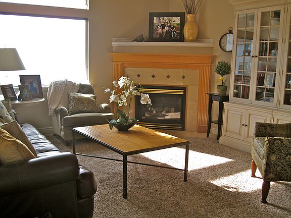 great room with fireplace