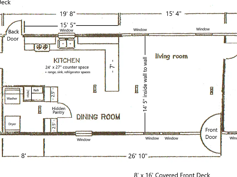 Floorplan - both Master Suites have full bathroom and walk-in closet!
