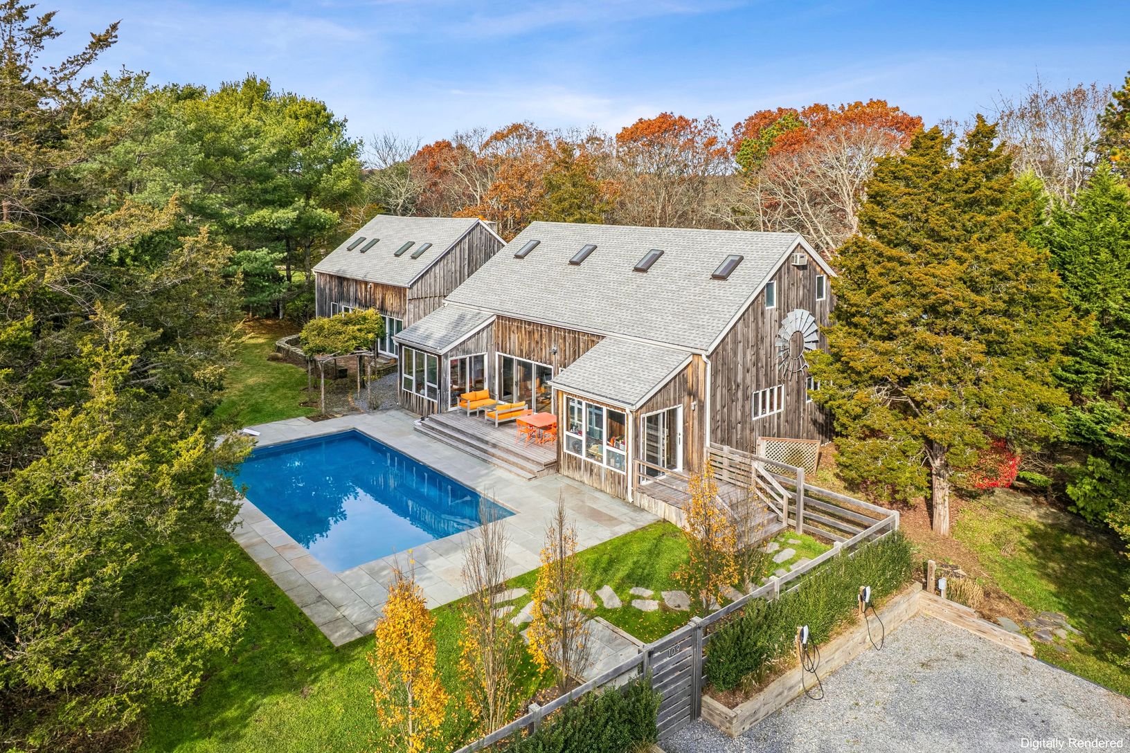  Elevated Exterior Pool/EV charging Stations