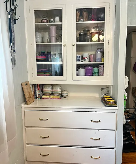 Built in cabinets in dining room