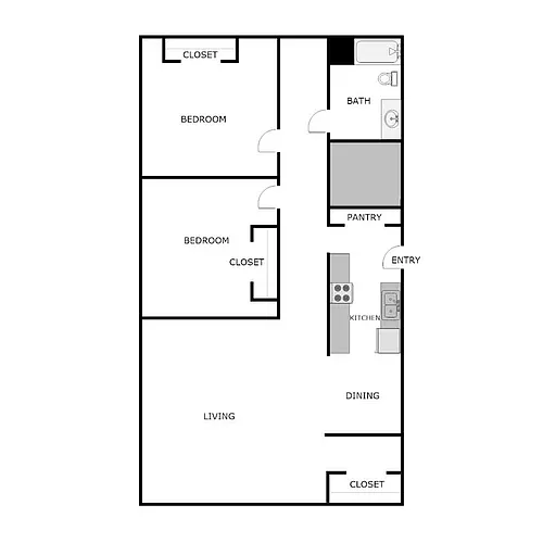 Floor plan 1 Bedroom