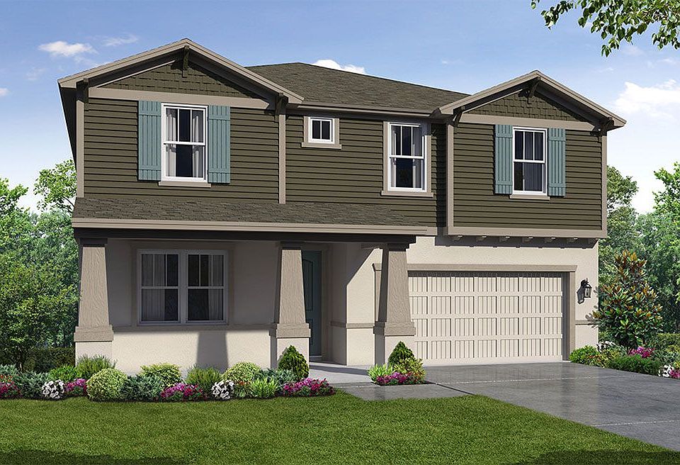 Juniper FL - Craftsman Elevation home exterior William Ryan Homes Tampa