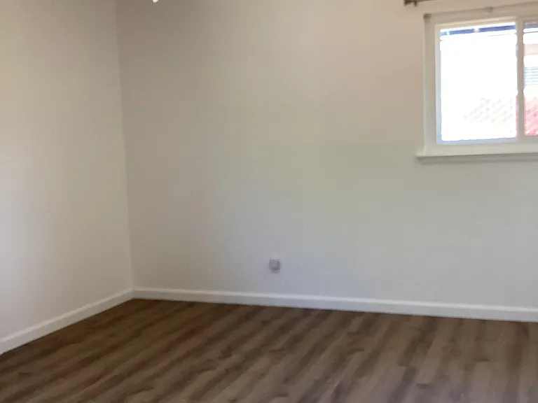 Main bedroom with ceiling fan.