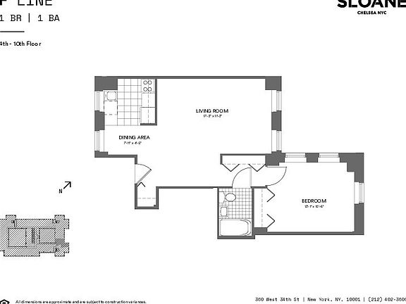 2nd image of 360 W 34th St APT 6F