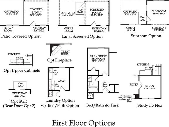 First Floor Options