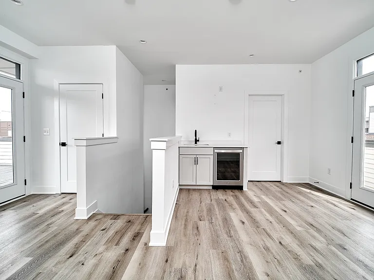 Wet bar in upper level loft