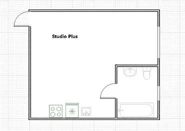 Floor plan Studio Plus