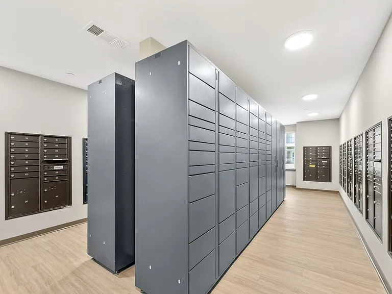 Mailroom with Amazon Lockers