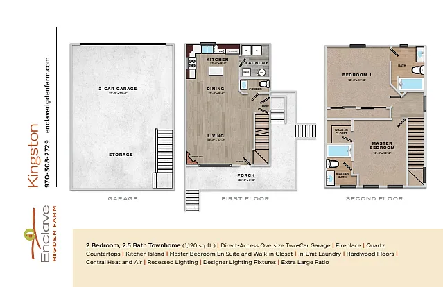Floor plan 2x2.5 - 1120 sqft - SB1