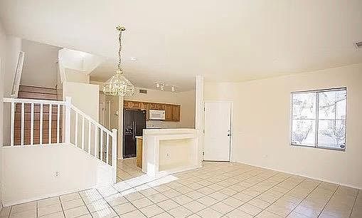 Living room and Kitchen., upstairs