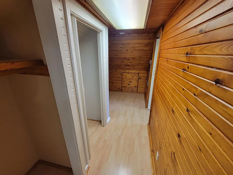 Double closet in hallway