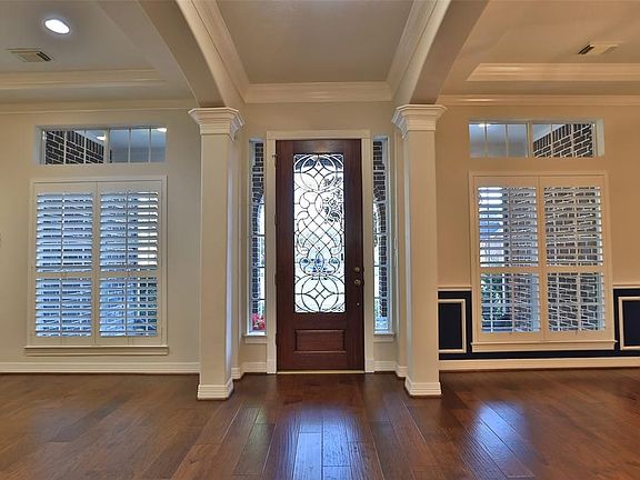 SOLID WOOD AND LEAD GLASS FRONT DOOR