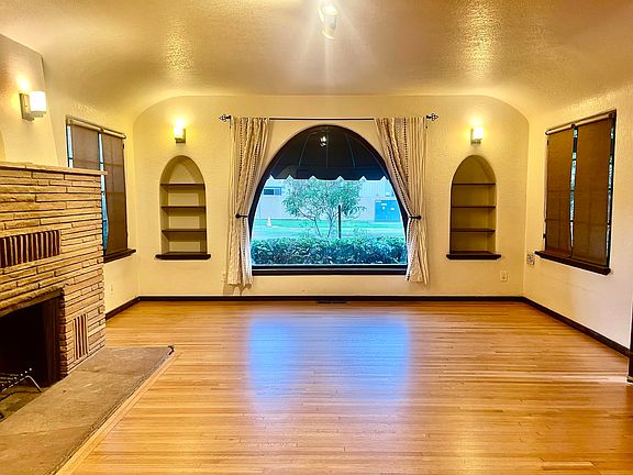 Living room looking at Almond Ave