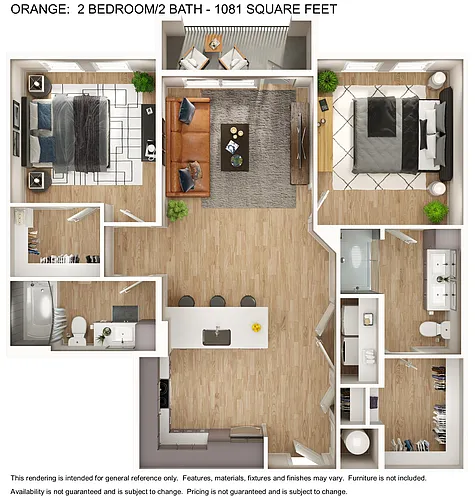 Floor plan B9 - Orange